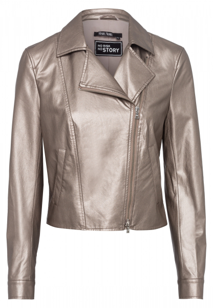 Biker jacket made from vegan faux leather