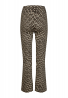 Jacquard trousers in recycled viscose blend long