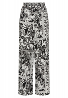 Pants with patchwork print