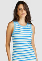 Tank top dress with a striped pattern