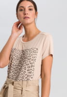 T-shirt with graphic Leo-print