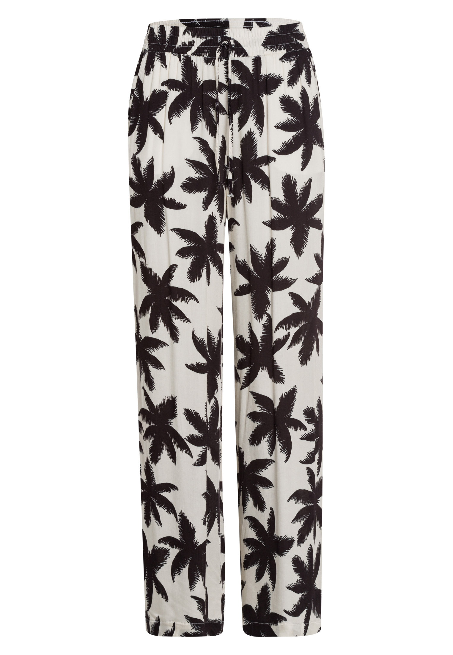 Pajama pants with palm tree print 