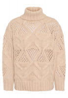 Pullover mit grobem Zopfmuster Pullover mit grobem Zopfmuster
