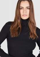 Knitted turtleneck in ribbed look