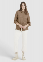 Shirt blouse from vegan suede leather