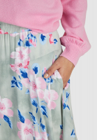 Skirt with batik flower print