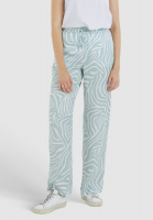 Slip pants with zebra print
