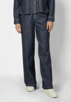Wide leg jeans with rinse wash