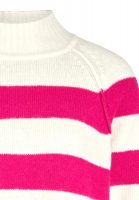 Turtleneck sweater with stripes