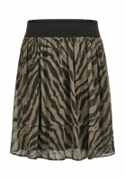 Mini skirt with animal print