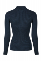 Turtleneck sweater in sparkling rib knit