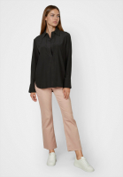 Blouse with polo collar