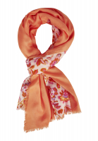 Ecovero scarf with floral print Ecovero scarf with floral print