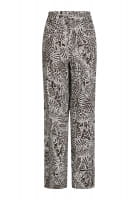 Jungle print slip-on trousers