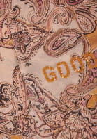 Modal scarf with maxi paisley print