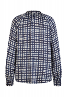 Raglan blouse with abstract dot print