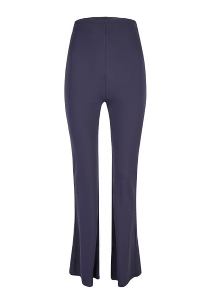 Flared jersey trousers