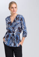 Wrap blouse with Paisley print
