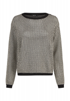 Sweater with a lurex mesh look