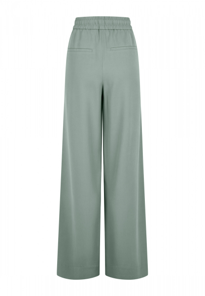 Slip-on pants in twill look