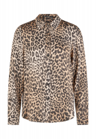 Blouse with leopard print