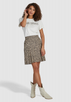 Skirt with leopard pattern