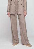 Pants with satin stripes