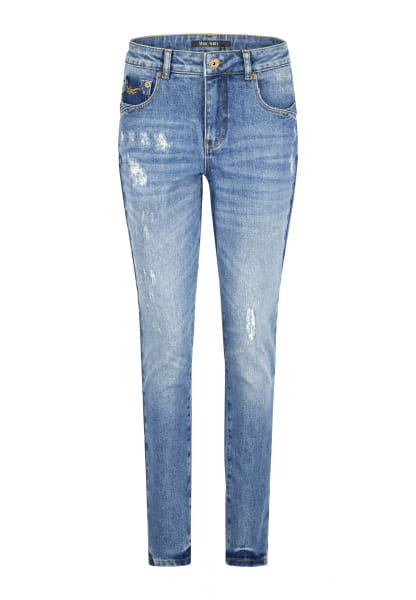 Skinny Jeans aus Blue Denim