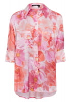 Oversize shirt with floral print