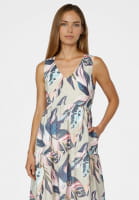 Maxikleid mit Blätterprint