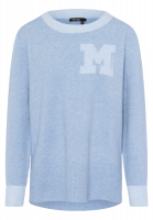 Pullover mit M-Intarsie