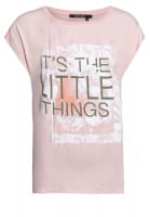 T-shirt with message patchwork print