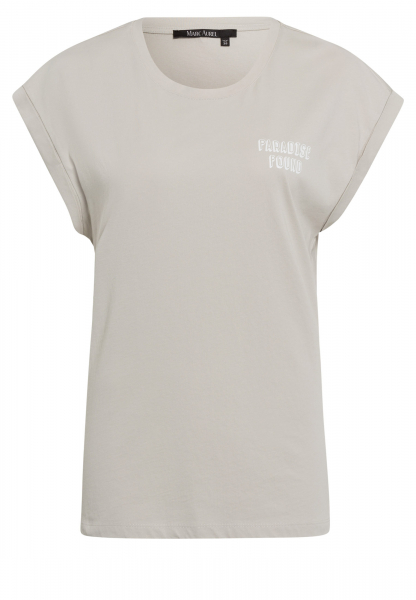Shirt with "Paradise Found" motto print