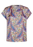 Blouse top with paisley print