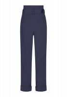 Paperbag pants made from technical jersey