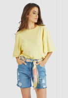 Knit shirt with fashionable sleeves