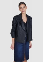 Leather-look jacket