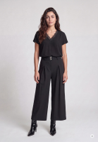 Top with lace neckline