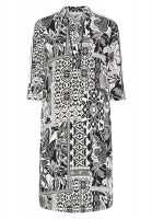 Kleid mit Patchwork-Print