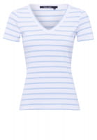 T-shirt in ribbed jersey with stripes