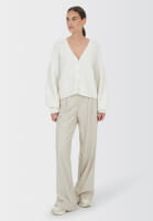 Cardigan with beaded appliqué