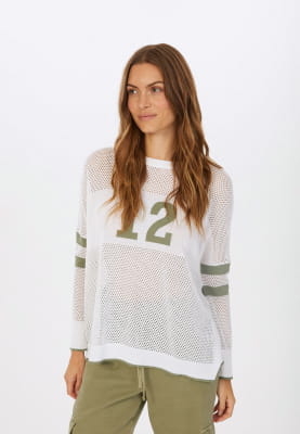 Pullover mit College Emblem