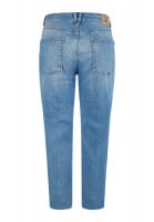 Cropped Fit Hose aus Blue Denim