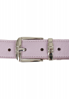 Belt with silver clasp