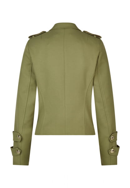 Double-breasted blazer in a viscose blend with a twill look