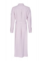 Shirt blouse dress made from matte comfort satin