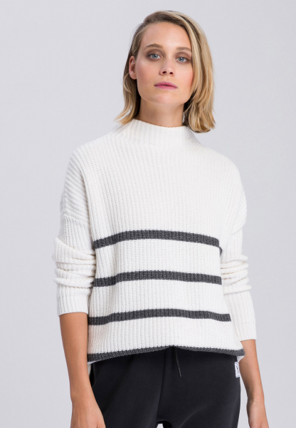 Sweater with decorative stripes