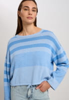 Ringel-Pullover aus Cashmere Mix