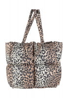 Puffer bag in leopard print