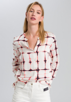 Blouse mit grafischem Batikprint